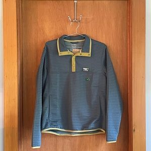 NWT LL Bean Ribbed Slightly Fitted Snap T Pullover Jacket